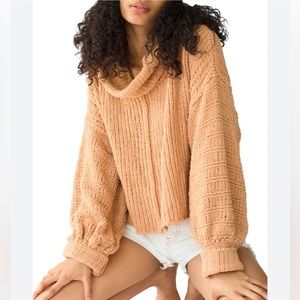 Free People size small cowl neck sweater